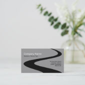 ZigZag Path - Grijs Visitekaartje (Staand voorkant)