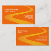 ZigZag Path - Shades van Sinaasappel Visitekaartje (Voorkant / Achterkant)