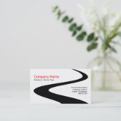 ZigZag Path - Wit Visitekaartje (Staand voorkant)