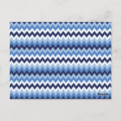Zigzag patroon 1 briefkaart (Achterkant)