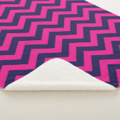 Zigzag patroon 5 sherpa deken (3/4)