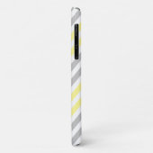 Zigzag Patroon, Chevron, Geel, Grijs, Jouw naam Case-Mate iPhone Case (Achterkant/links)