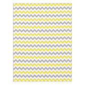 Zigzag Patroon, Chevron Pattern, Geel, Grijs Tafelkleed (Voorkant)