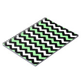Zigzag patroon (groen, met) notitieboek (Linkerzijde)