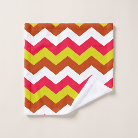 ZIGZAG PATTERN. (Gant de toilette)