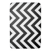 Zigzag Pattern Black & White Badmat (Voorkant Verticaal)