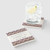 Zigzag Pattern, Chevron Pattern, Sweet 16 Stenen Onderzetter (Zijkant)