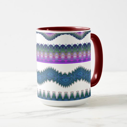 Zigzag Pattern Coffee Mug (Devant droit)