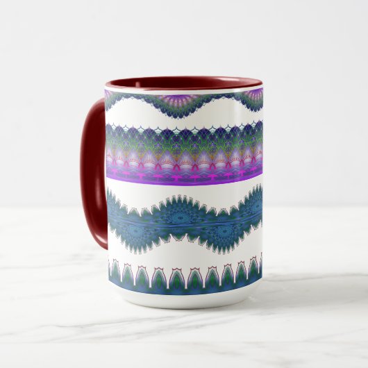 Zigzag Pattern Coffee Mug (Devant gauche)