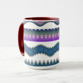 Zigzag Pattern Coffee Mug Mok (Voorkant links)