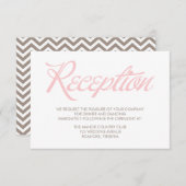 Zigzag Pattern Reception Card Kaart (Voorkant / Achterkant)