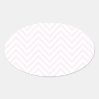 ZigZag Personaliseerbare Patroon Achtergrond Sjabl Ovale Sticker