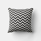 Zigzag Pillow in Black Kussen (Achterkant)