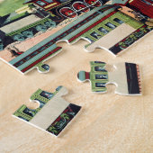  zigzag-reizigers- en goederentreinen legpuzzel (Zijkant)