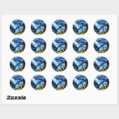 ZigZag Ronde Sticker (Vel)
