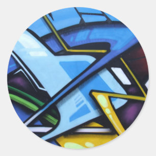 ZigZag Ronde Sticker