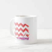 ZigZag Roze 2 Koffiemok (Voorkant links)