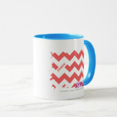 ZigZag Roze 2 Mok (Voorkant rechts)