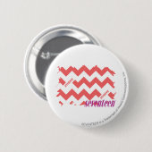 ZigZag Roze 2 Ronde Button 5,7 Cm (Voorkant /achterkant)
