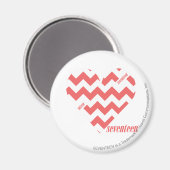 ZigZag Roze 3 Magneet (Voorkant / Achterkant)