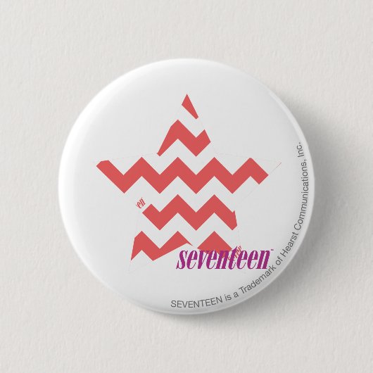 ZigZag Roze 4 Ronde Button 5,7 Cm (Voorkant)