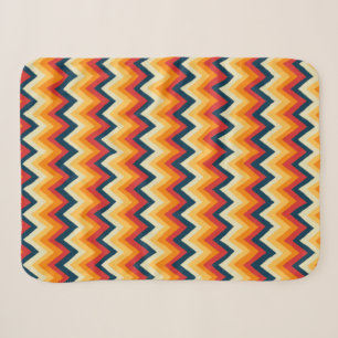 Zigzag Strepen in Aquarel Sherpa Deken