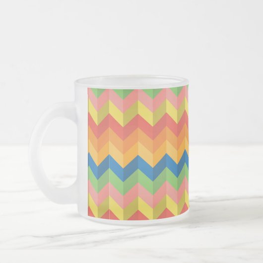 zigzag stripe matglas koffiemok (Links)