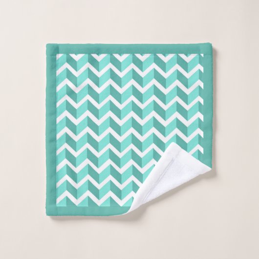 ZigZag vert (Gant de toilette)
