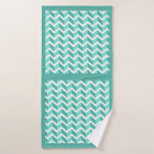 ZigZag vert (Serviette de bain)