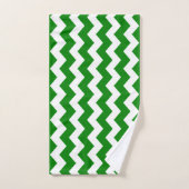 Zigzag vert rayé (Serviette à main)
