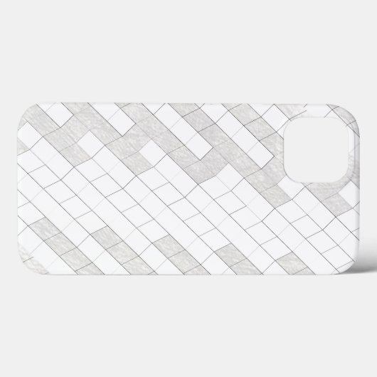 zigzag-vierkantjes in grijs Case-Mate iPhone case (Achterkant (horizontaal))
