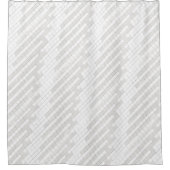 Zigzag-vierkantjes in grijs... douchegordijn (Voorkant)