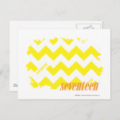 ZigZag Yellow 2 Briefkaart (Voorkant / Achterkant)