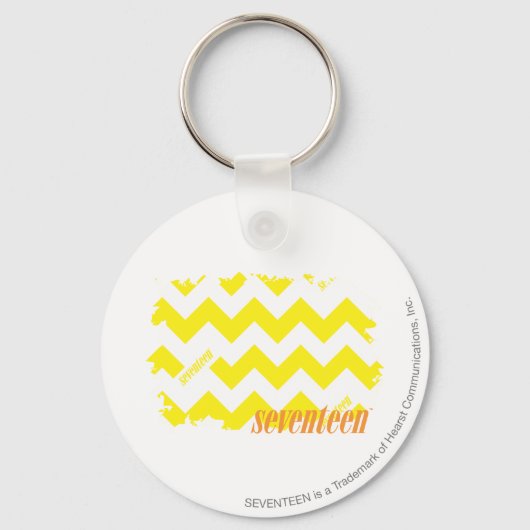 ZigZag Yellow 2 Sleutelhanger (Voorkant)