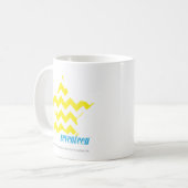 ZigZag Yellow 3 Koffiemok (Voorkant links)