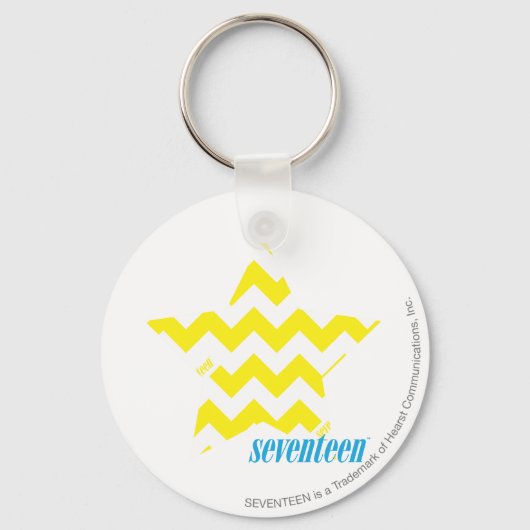 ZigZag Yellow 3 Sleutelhanger (Voorkant)