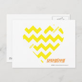 ZigZag Yellow 4 Briefkaart (Voorkant / Achterkant)