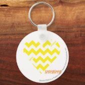 ZigZag Yellow 4 Sleutelhanger (Voorkant)