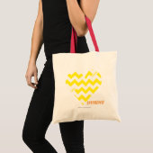ZigZag Yellow 4 Tote Bag (Voorkant (product))