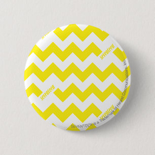 ZigZag Yellow Ronde Button 5,7 Cm