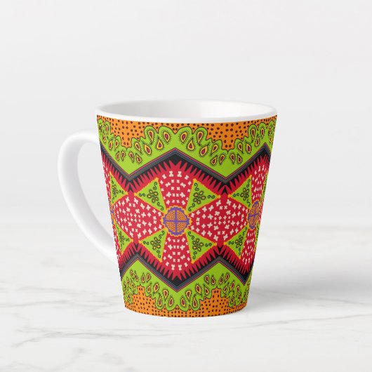 zigzagpatroon latte mok (Linkerhoek)