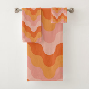 Zigzags colorés (rose et orange)