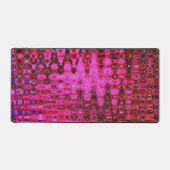 Zigzags Rétro Atomiques Rose et Noir Abstraits et (Recto)