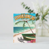 Zihuatanejo Mexicaanse reisposter Briefkaart (Staand voorkant)