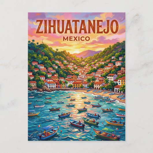 Zihuatanejo Mexico Briefkaart (Voorkant)