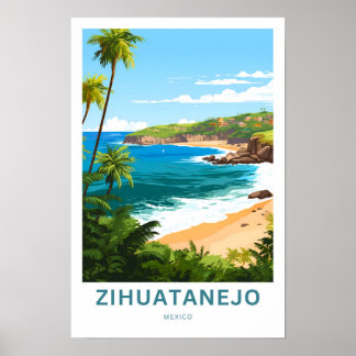 Zihuatanejo Mexico Reisprint Poster