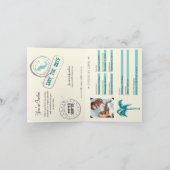 Zihuatanejo Mexique Mariage Passport Invitation (Intérieur)