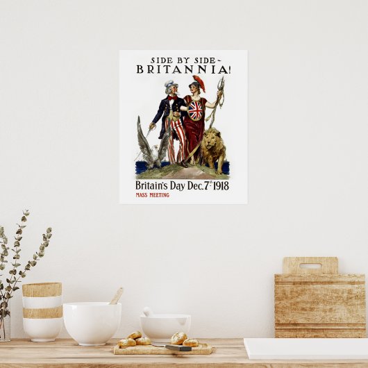 Zij aan zij - Britannia! Poster (Keuken)