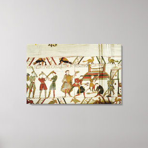 Zij construeren de berichten canvas afdruk