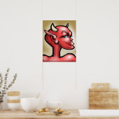 Zij Devil Poster (Keuken)